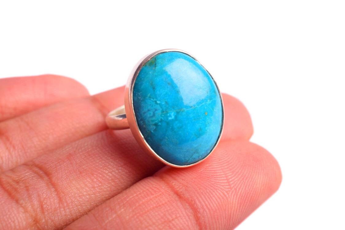 Chrysocolla Ring In 925 Sterling Silver,silver Ring, Chrysocolla Ring, Sterling Ring, Gift For Mother, Gift For Her
