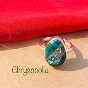 Chrysocolla Ring in 925 Sterling Silver,Silver Ring, Chrysocolla Ring, Sterling Ring, Gift For Mother, Gift For Her