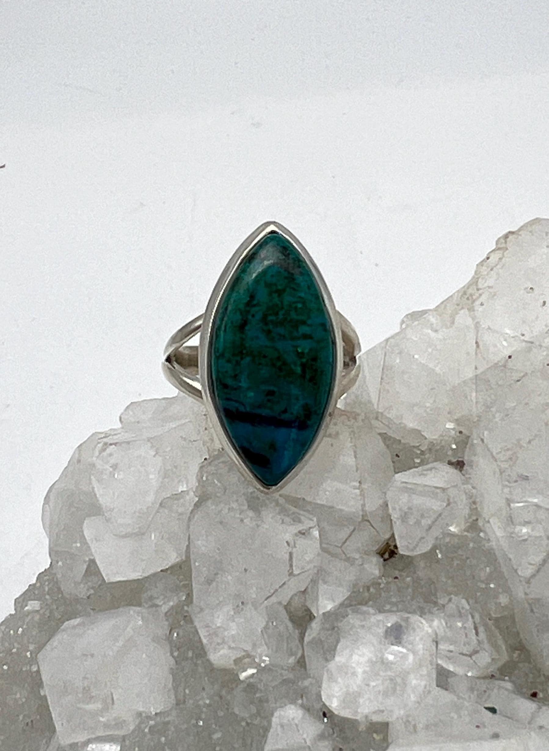 Chrysocolla Ring, Size 7 1/2