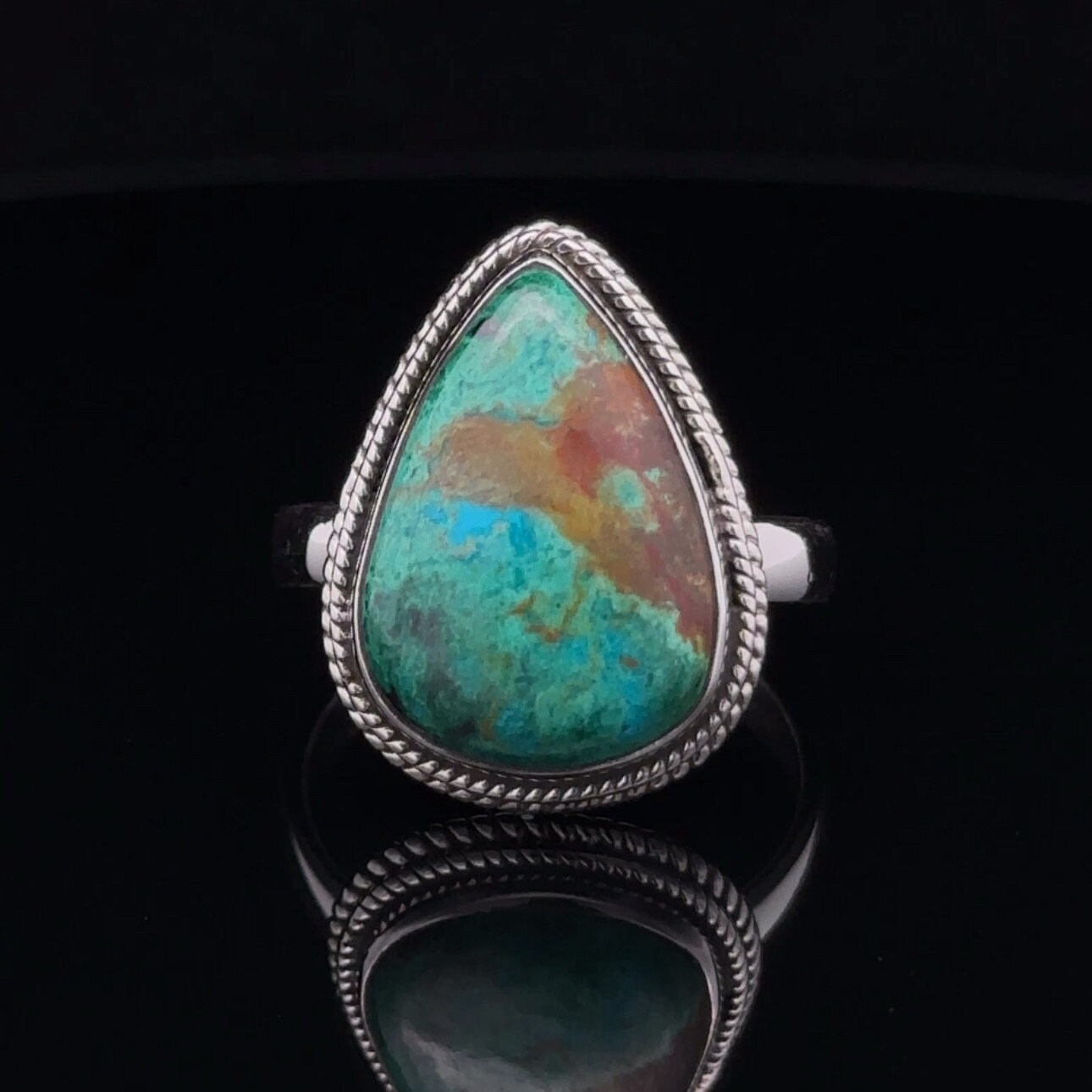 Sterling Silver Chrysocolla Ring Size 11 Sterling Silver Chrysocolla Ring Size 11