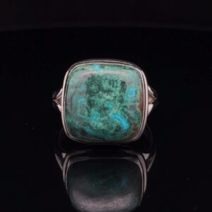 Sterling Silver Chrysocolla Ring Size 11