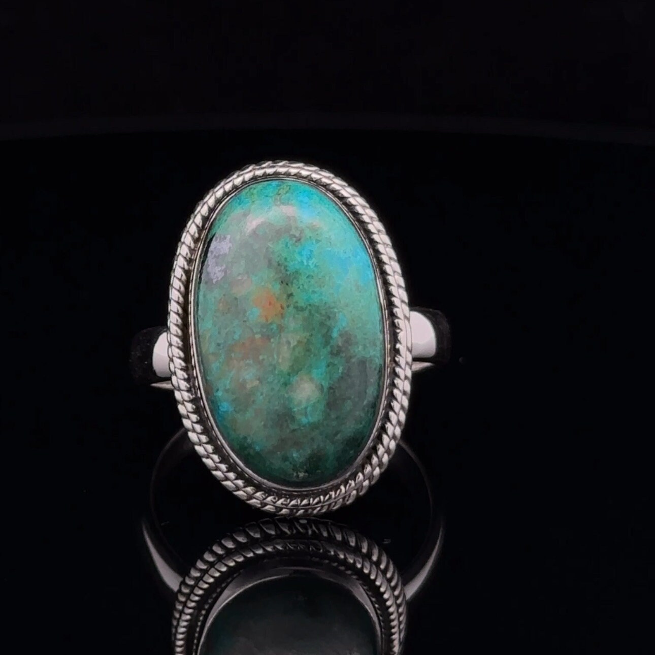 Sterling Silver Chrysocolla Ring Size 9 Sterling Silver Chrysocolla Ring Size 9