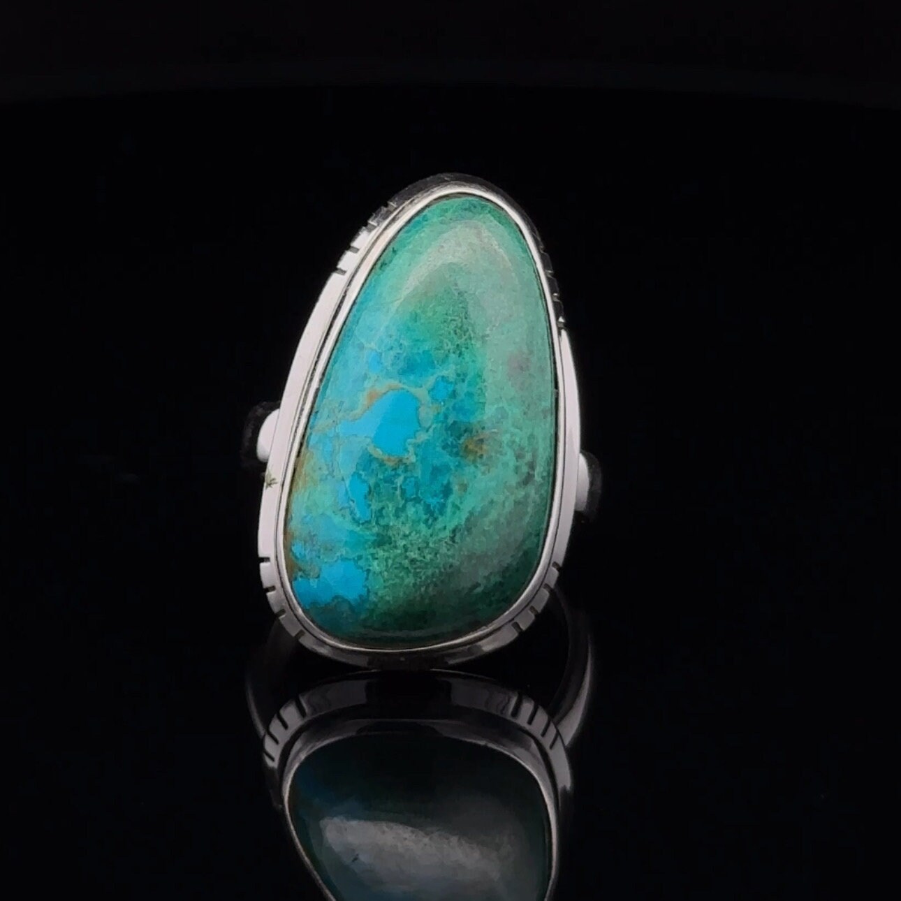Sterling Silver Chrysocolla Ring Size 5 Sterling Silver Chrysocolla Ring Size 5