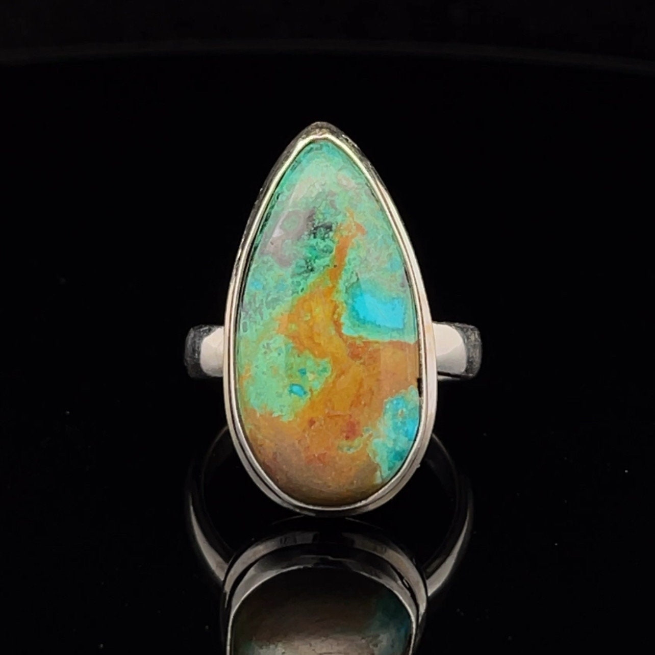 Sterling Silver Chrysocolla Ring Size 7