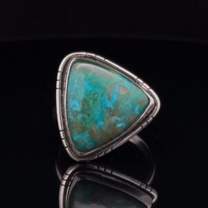 Sterling Silver Chrysocolla Ring Size 10