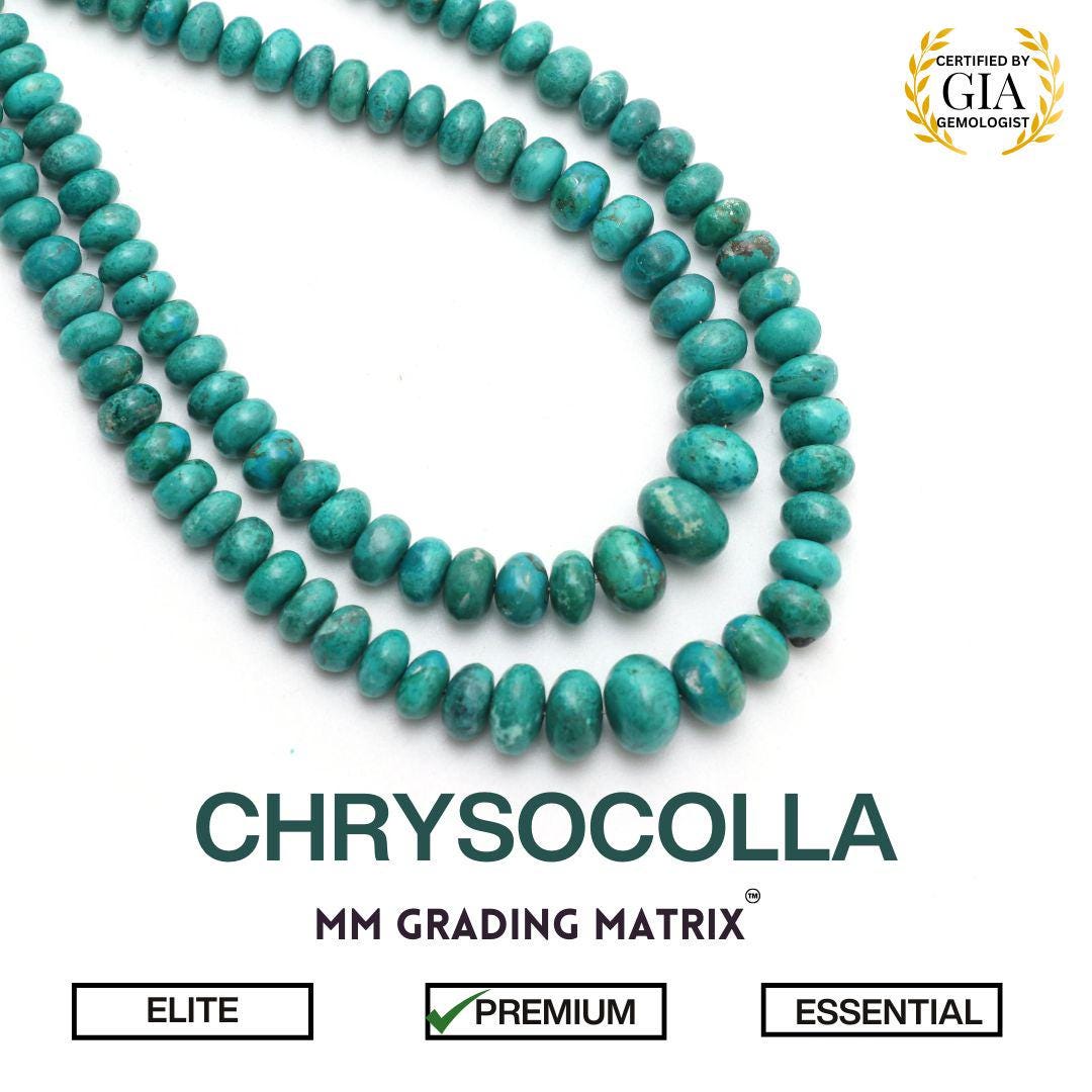 Chrysocolla Gemstone Beads, 4.5mm To 8.5 Mm, Natural Chrysocolla Smooth Rondelle Shape Beads, Beads For Jewelry Making, Chrysocolla Beads