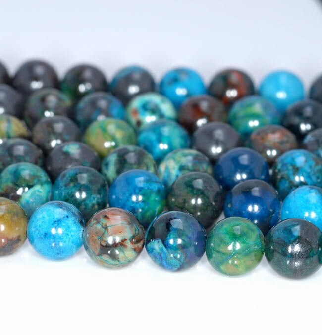 10 Strands 6mm Multicolor Chrysocolla Quantum Quattro Gemstone Grade A Round Loose Beads 15 Inch Full Strand Bulk Lot (80004699-726 X10) 10 Strands 6mm Multicolor Chrysocolla Quantum Quattro Gemstone Grade A Round Loose Beads 15 Inch Full Strand Bulk Lot (80004699-726 X10)