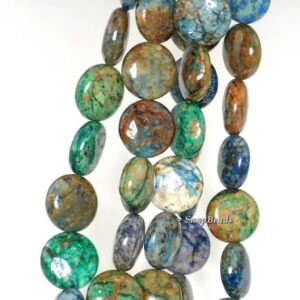 12mm Chrysocolla Gemstone Green Blue Flat Round Circle Coin Loose Beads 15.5 inch Full Strand LOT 1,2 and 6 (90111942-210a) 12mm Chrysocolla Gemstone Green Blue Flat Round Circle Coin Loose Beads 15.5 inch Full Strand LOT 1,2 and 6 (90111942-210a)