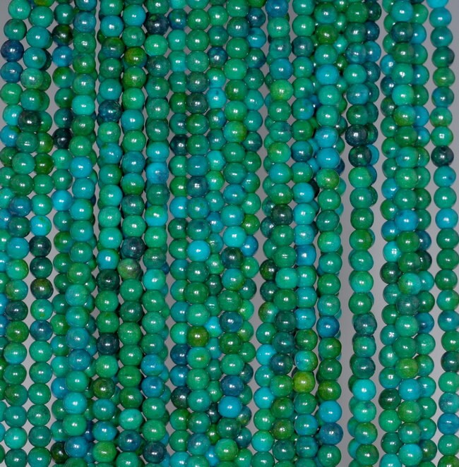 3mm Chrysocolla Quantum Quattro Gemstone Green Blue Round 3mm Loose Beads 15.5 Inch Full Strand (80000944-163) 3mm Chrysocolla Quantum Quattro Gemstone Green Blue Round 3mm Loose Beads 15.5 Inch Full Strand (80000944-163)
