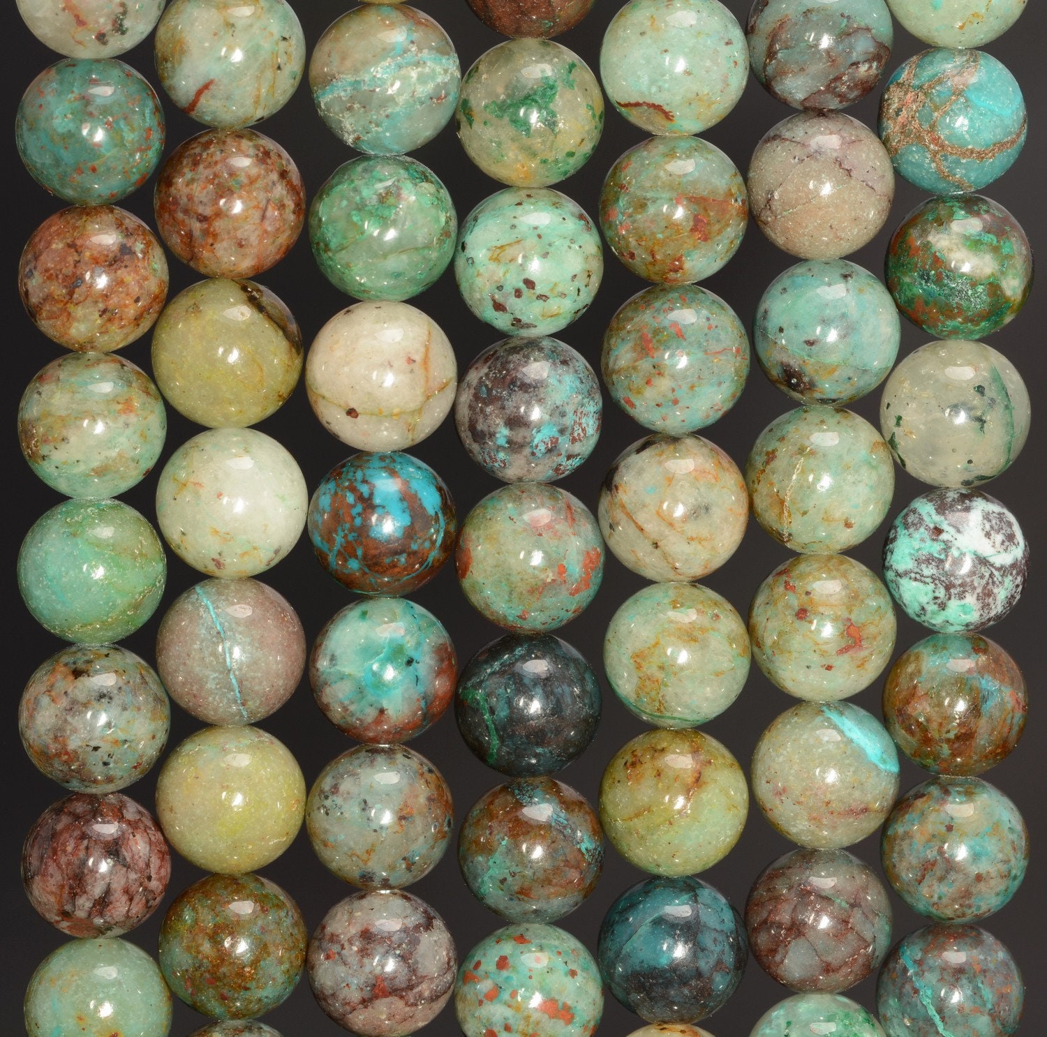 5-6mm Genuine Chrysocolla Quantum Quattro Gemstone Grade A Round Loose Beads 15.5 Inch Full Strand (80009924-a189) 5-6mm Genuine Chrysocolla Quantum Quattro Gemstone Grade A Round Loose Beads 15.5 Inch Full Strand (80009924-a189)