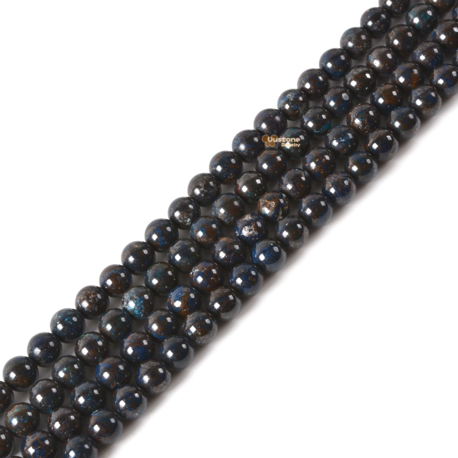 6mm294 6mm A Grade Chrysocolla Round Ball Loose Gemstone Beads 16"