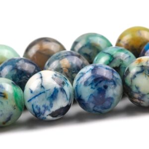 8MM Blue Chrysocolla Beads Grade AA Genuine Natural Gemstone Round Loose Beads 15.5"/7.5" Bulk Lot Options (125057) 8MM Blue Chrysocolla Beads Grade AA Genuine Natural Gemstone Round Loose Beads 15.5"/7.5" Bulk Lot Options (125057)