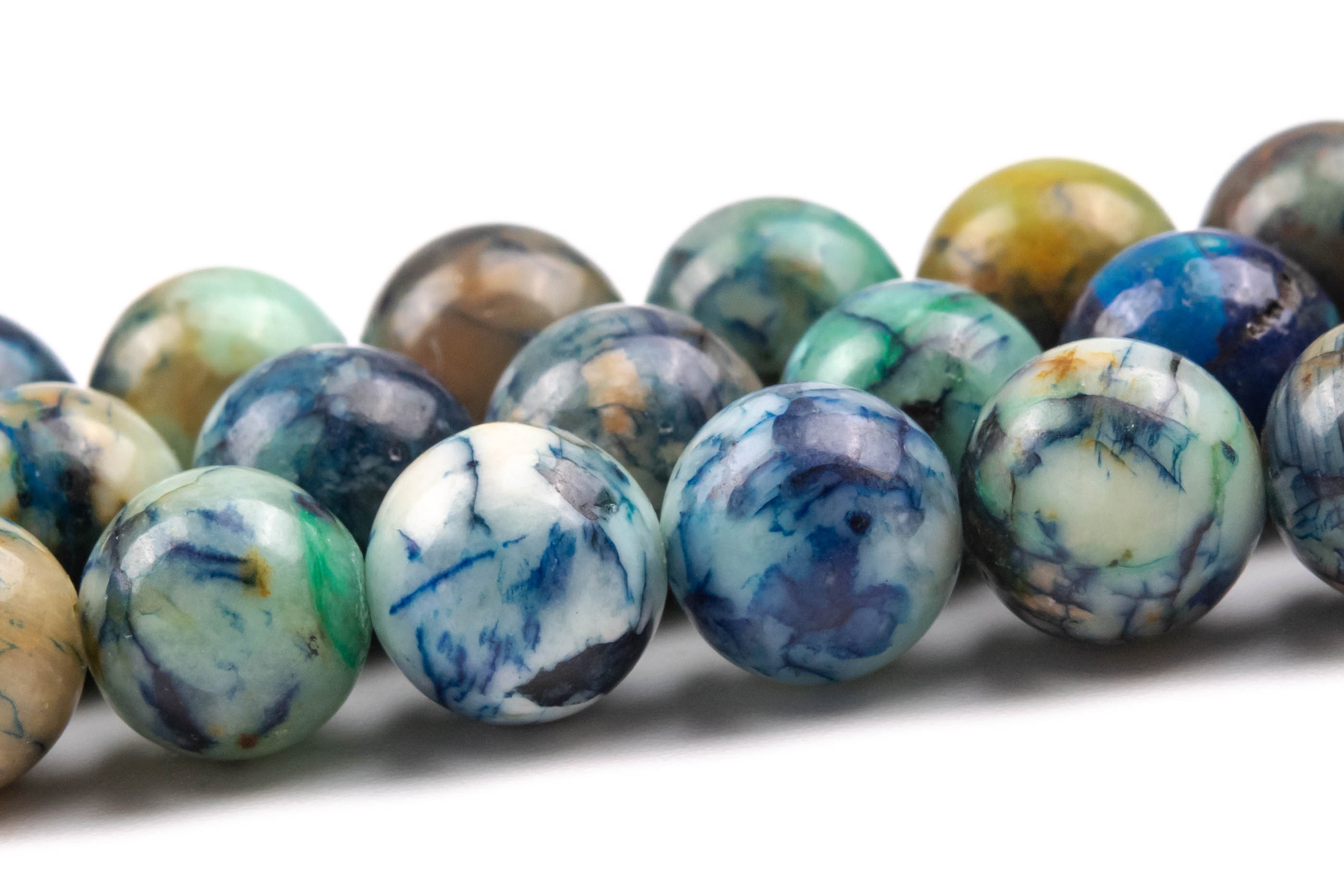 8mm Blue Chrysocolla Beads Grade Aa Genuine Natural Gemstone Round Loose Beads 15.5"/7.5" Bulk Lot Options (125057) 8mm Blue Chrysocolla Beads Grade Aa Genuine Natural Gemstone Round Loose Beads 15.5"/7.5" Bulk Lot Options (125057)