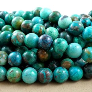 Chrysocolla Beads (Round)(Smooth)(7mm)(8mm)(9mm)(10mm)(16"Strand) Chrysocolla Beads (Round)(Smooth)(7mm)(8mm)(9mm)(10mm)(16"Strand)