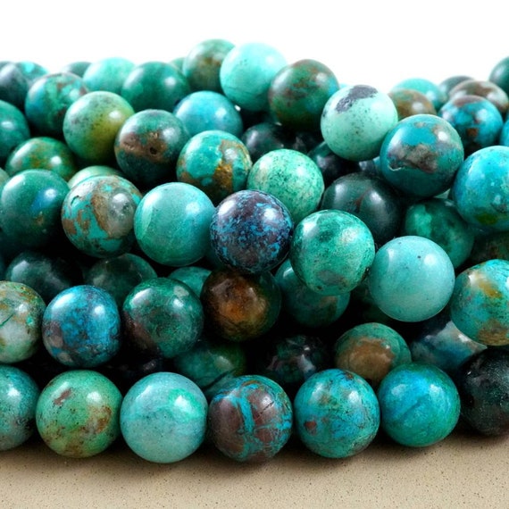 Chrysocolla Beads (round)(smooth)(7mm)(8mm)(9mm)(10mm)(16"strand) Chrysocolla Beads (round)(smooth)(7mm)(8mm)(9mm)(10mm)(16"strand)