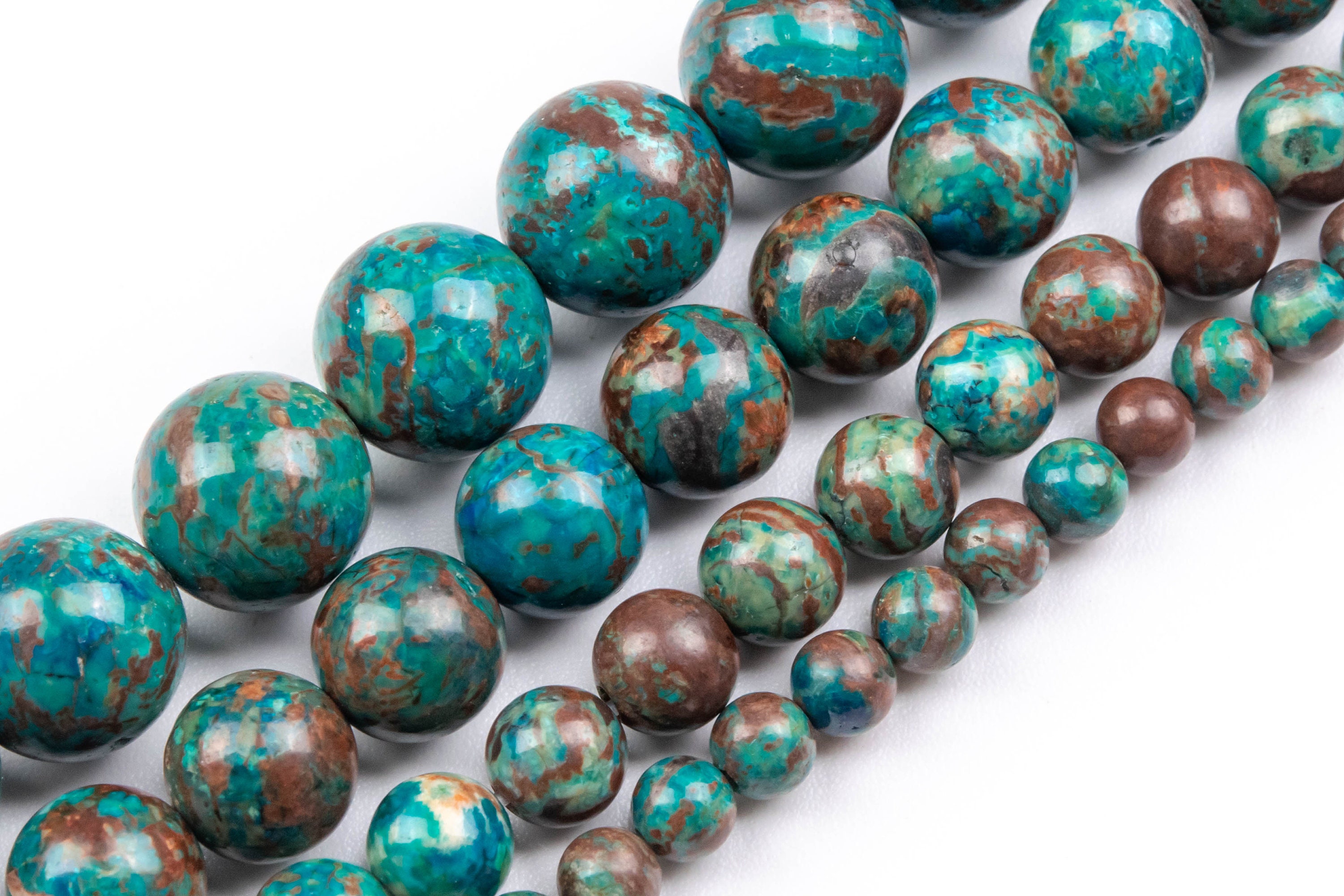 Brown Green Chrysocolla Beads Genuine Natural Grade Aaa Gemstone Round Loose Beads 4mm 6mm 8mm 10mm Bulk Lot Options
