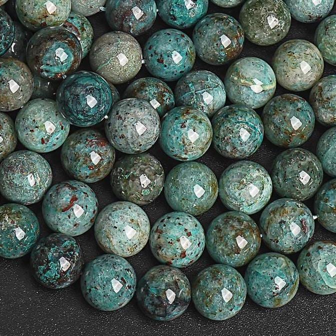 Genuine Natural Taiwan Green Chrysocolla Loose Beads Round 4mm 6mm 10mm 12mm Genuine Natural Taiwan Green Chrysocolla Loose Beads Round 4mm 6mm 10mm 12mm