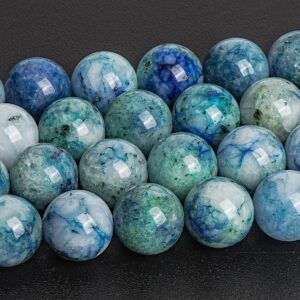 Light Blue Chrysocolla Beads Genuine Natural Grade Aa Gemstone Round Loose Beads 8mm 10mm Bulk Lot Options