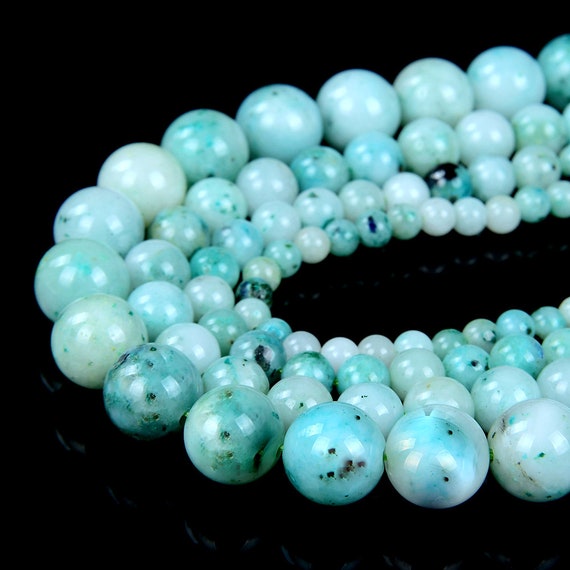 Natural Phoenix Stone Chrysocolla Gemstone Grade Aaa Round 5mm 6mm 7mm 8mm 9mm 10mm 11mm 12mm Beads (d57 D58)