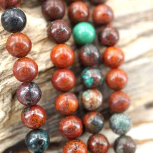 Sonora Sunrise Cuprite Chrysocolla Beads, 6-6.5mm Round, 16 Inch Strand Sonora Sunrise Cuprite Chrysocolla Beads, 6-6.5mm Round, 16 Inch Strand