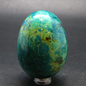 Chrysocola Chrysocolla Egg From Peru - 2.5" - 183.06 Grams