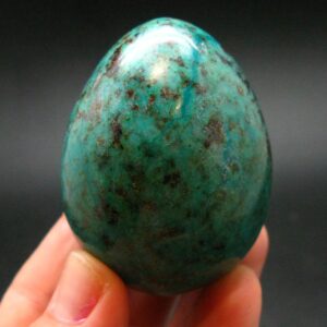 Chrysocola Chrysocolla Egg From Peru - 2.2" - 144.27 Grams