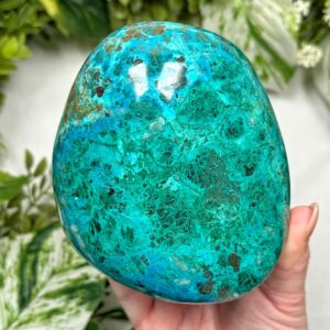 Chrysocolla Freeform | 1149g | - #s54 (polished Blue Crystal Chunk, Throat Chakra, Healing Stone, Peace)