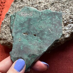 Chrysocolla Lapidary Slab natural stone not polished for cabbing