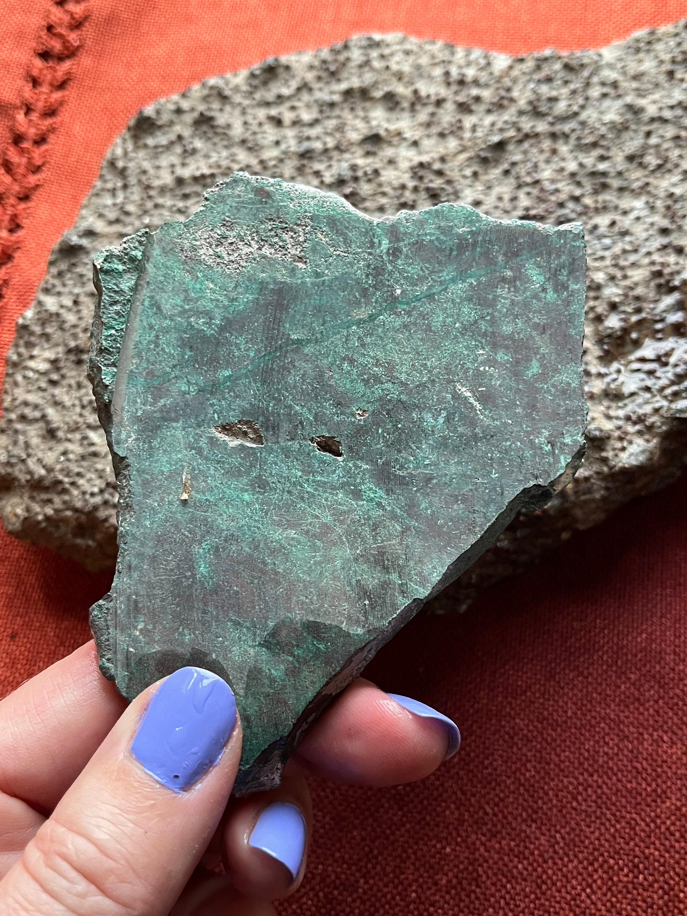 Chrysocolla Lapidary Slab Natural Stone Not Polished For Cabbing Chrysocolla Lapidary Slab Natural Stone Not Polished For Cabbing
