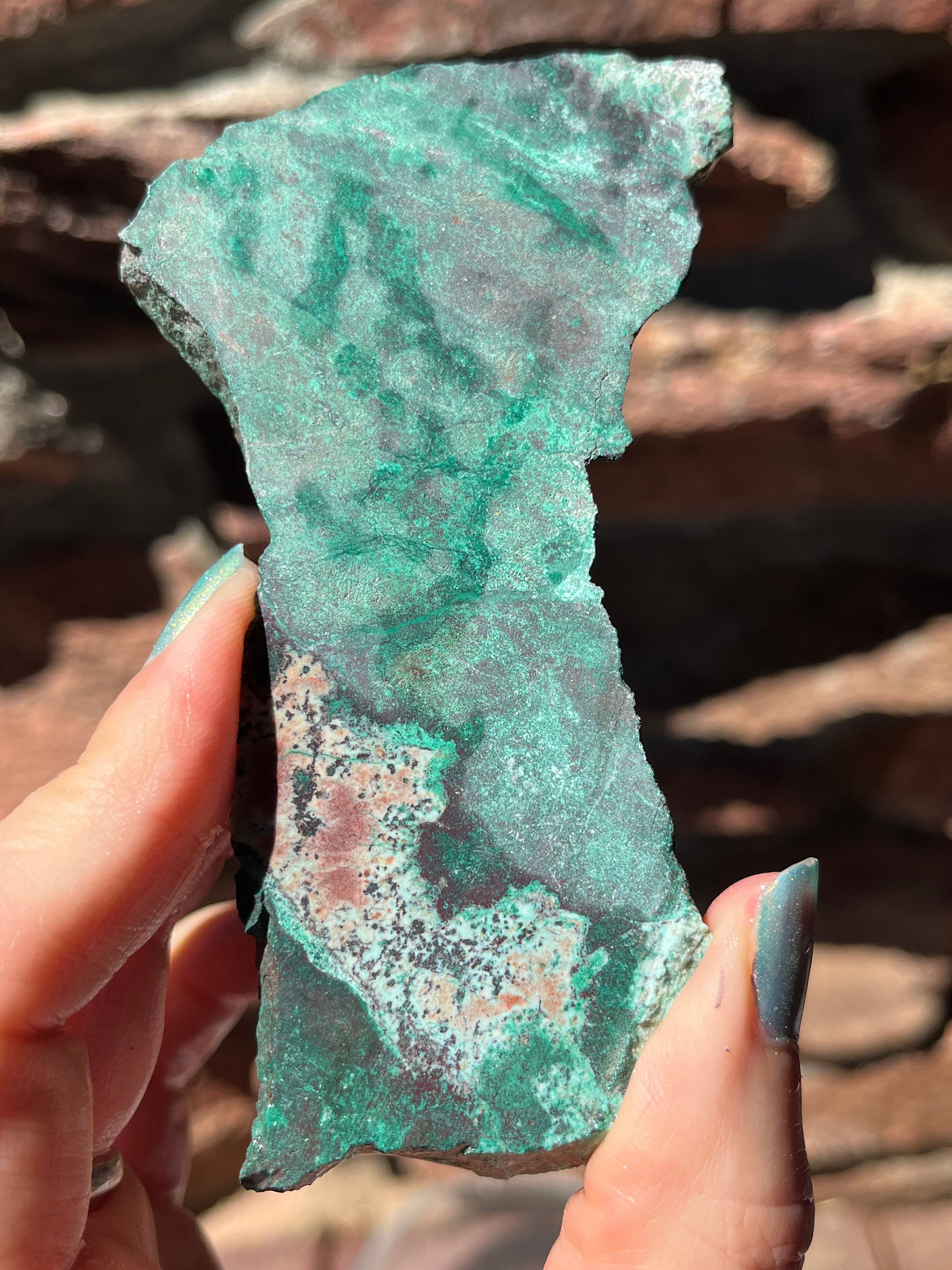 Chrysocolla Lapidary Slab Natural Stone Not Polished For Cabbing Chrysocolla Lapidary Slab Natural Stone Not Polished For Cabbing