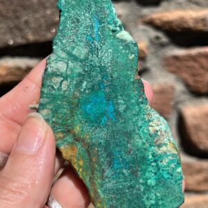Chrysocolla Lapidary Slab natural stone not polished for cabbing