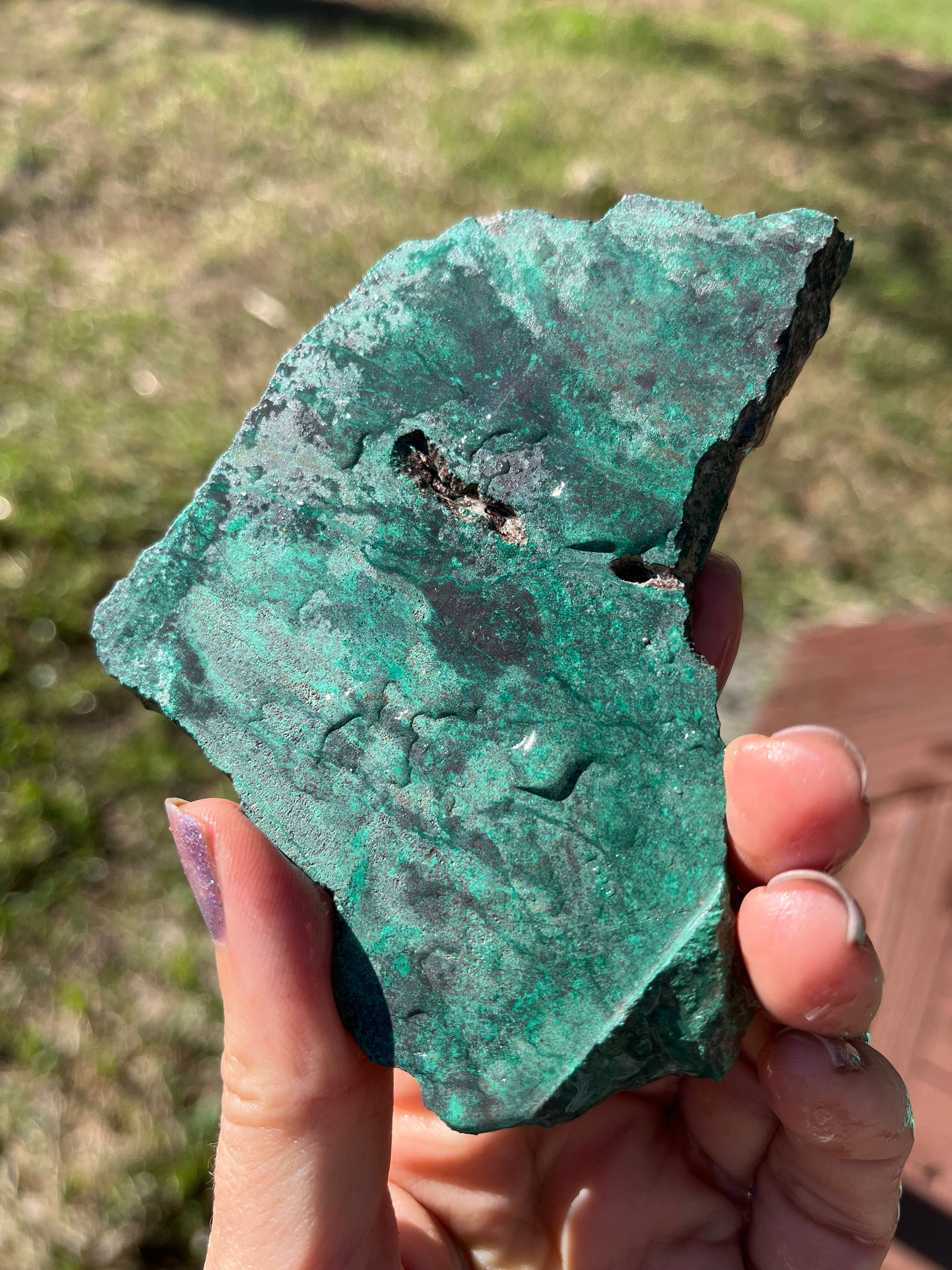 Chrysocolla Lapidary Slab Natural Stone Not Polished For Cabbing Chrysocolla Lapidary Slab Natural Stone Not Polished For Cabbing