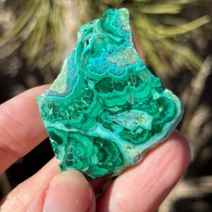 Malachite Chrysocolla polished slab