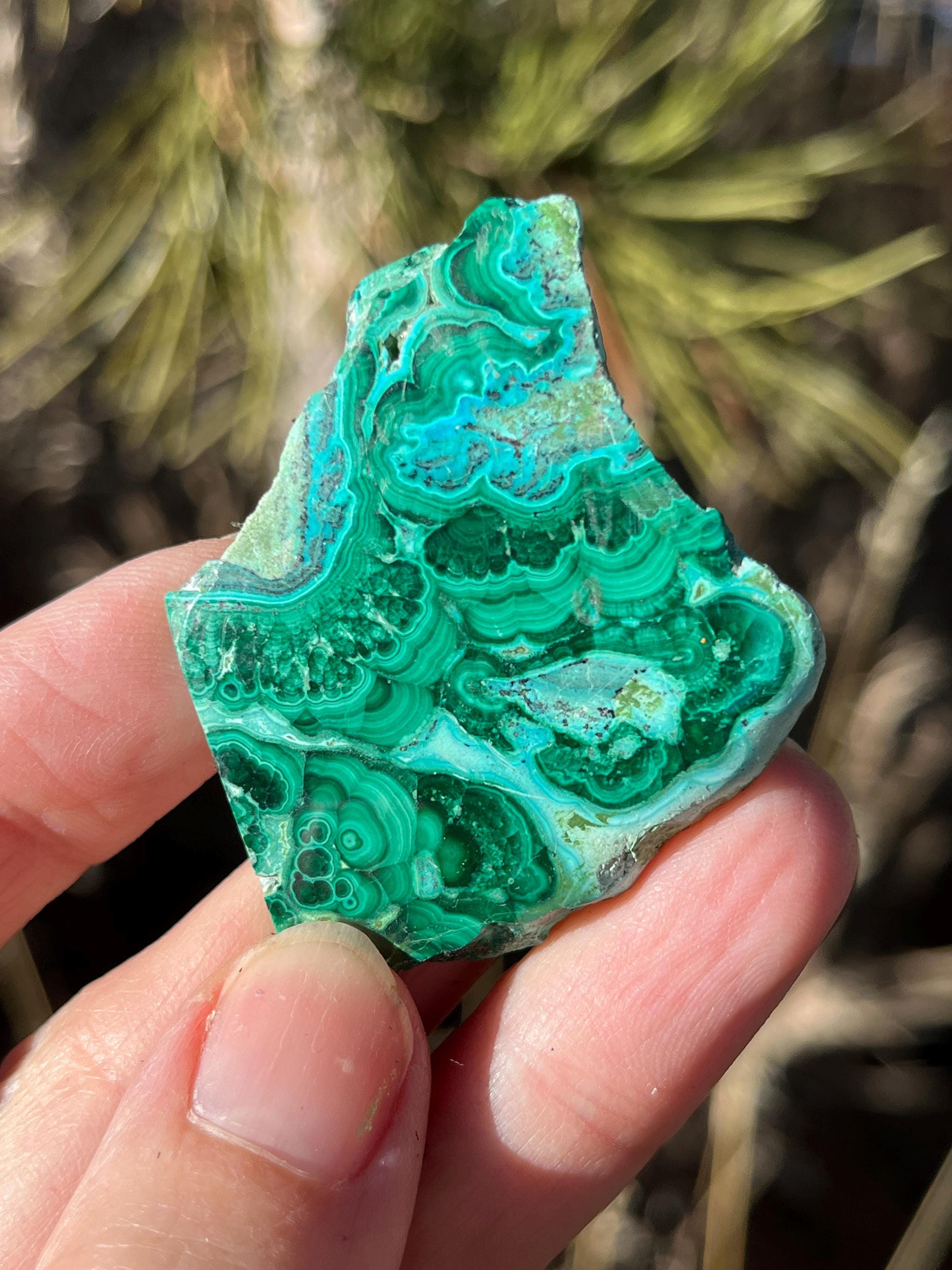 Malachite Chrysocolla Polished Slab