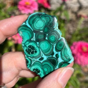 Malachite Chrysocolla polished slab