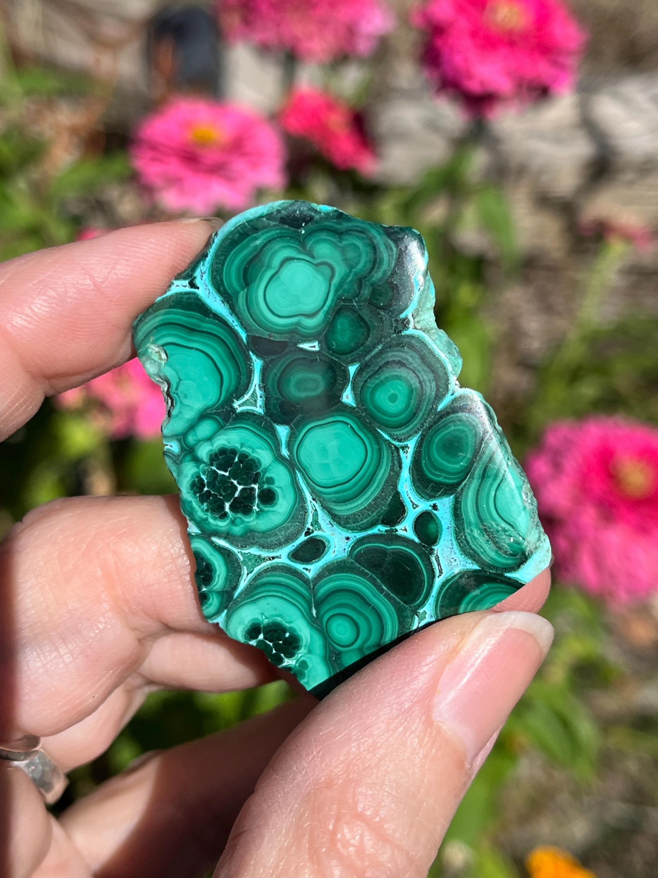 Malachite Chrysocolla Polished Slab