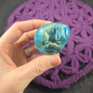 Chrysocolla Palmstone Crystal Peruvian Stones Carved Crystals Polished Peru Green Blue Natural Vugs