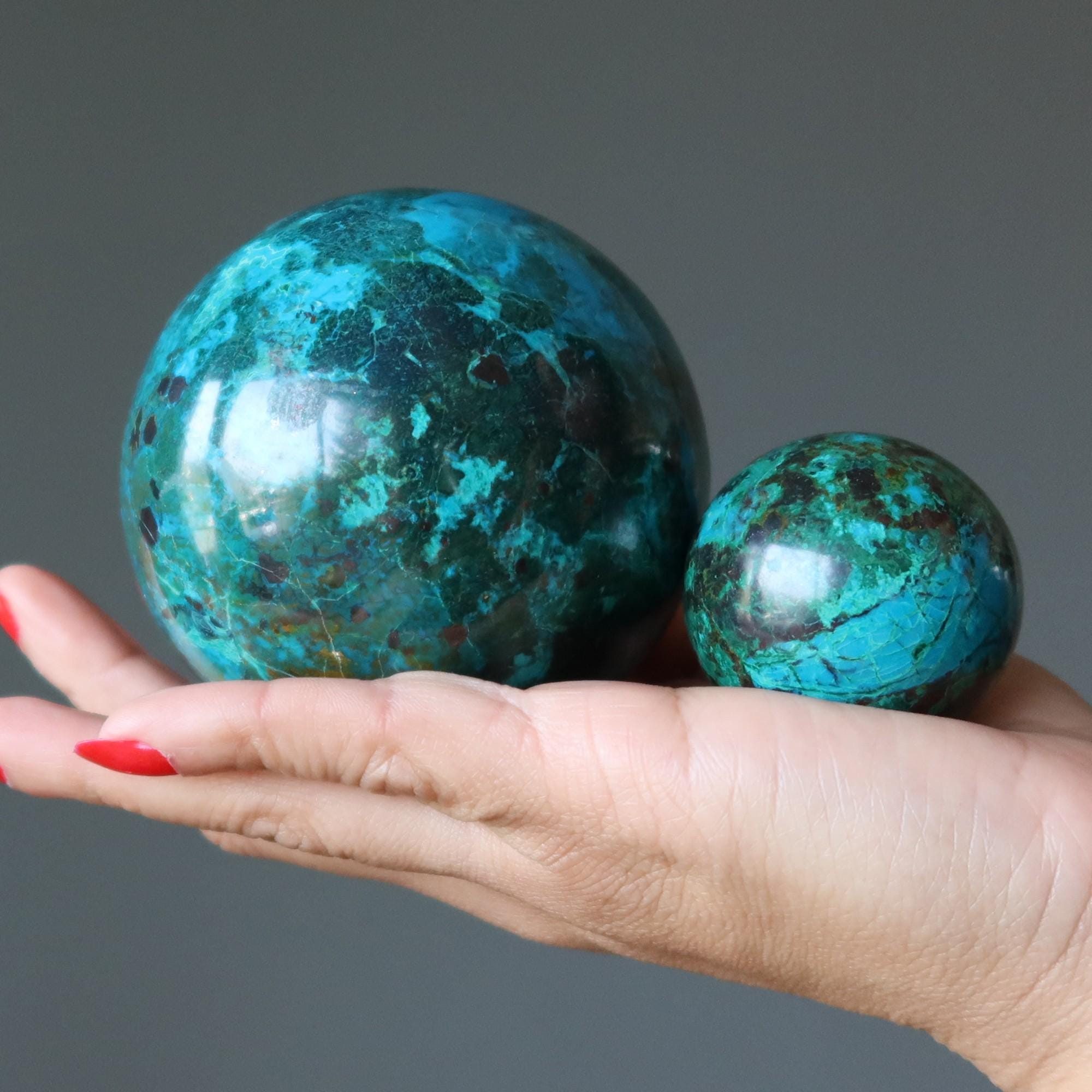 Chrysocolla Sphere Spirit Of Healing Earth Love Crystal Ball