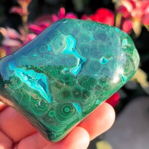Stunning Malacolla Chrysocolla Malachite Freeform Stone Tumbles Natural Polished Crystals ~