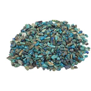 Chrysocolla Chips – Gemstone Chips – Crystal Semi Tumbled Chips - Bulk Crystal - 2-6mm - Cp1193