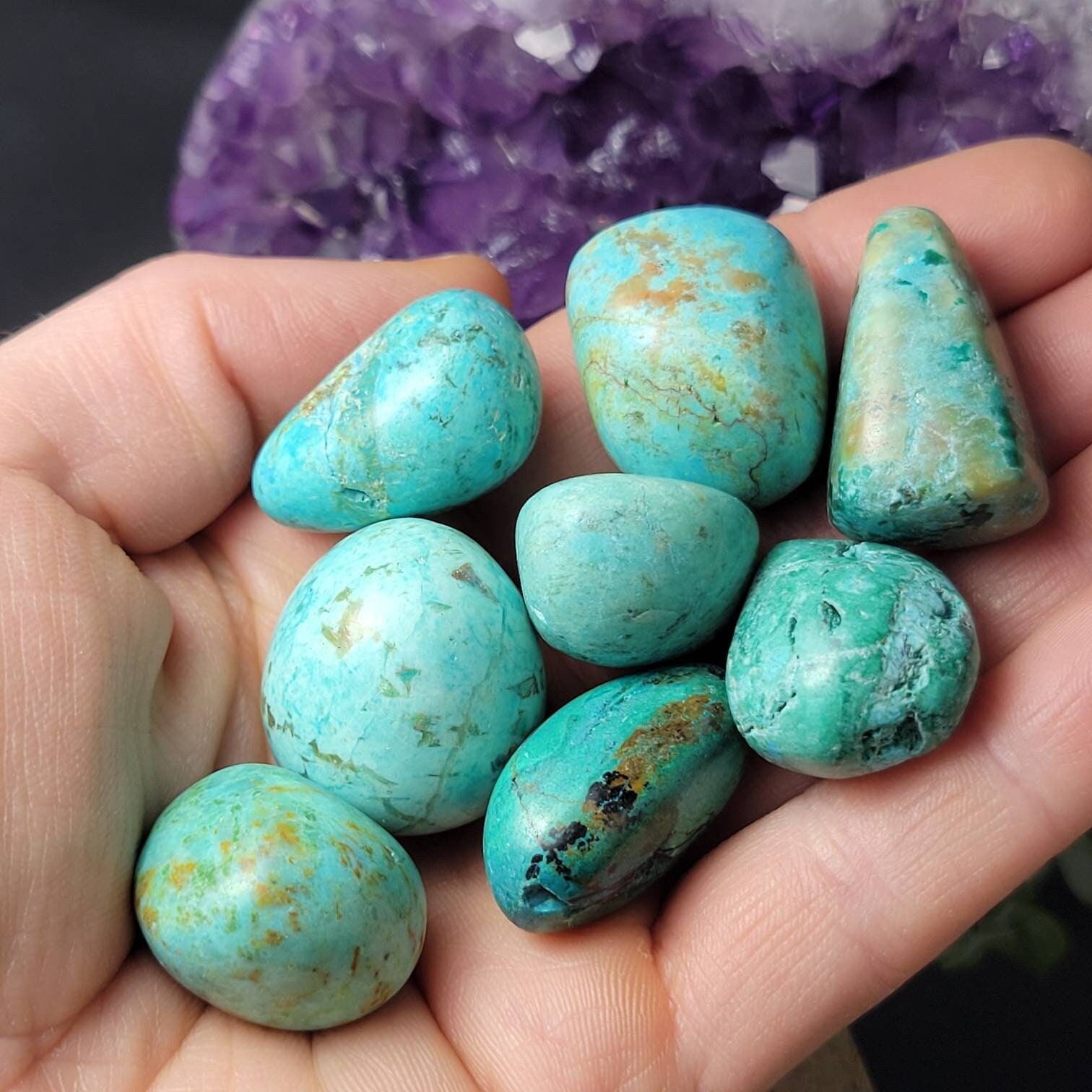 Chrysocolla Crystal - Tumbled Chrysocolla - Polished Chrysocolla - Natural Chrysocolla - Chrysocolla Tumble - Polished Chrysocolla Stone