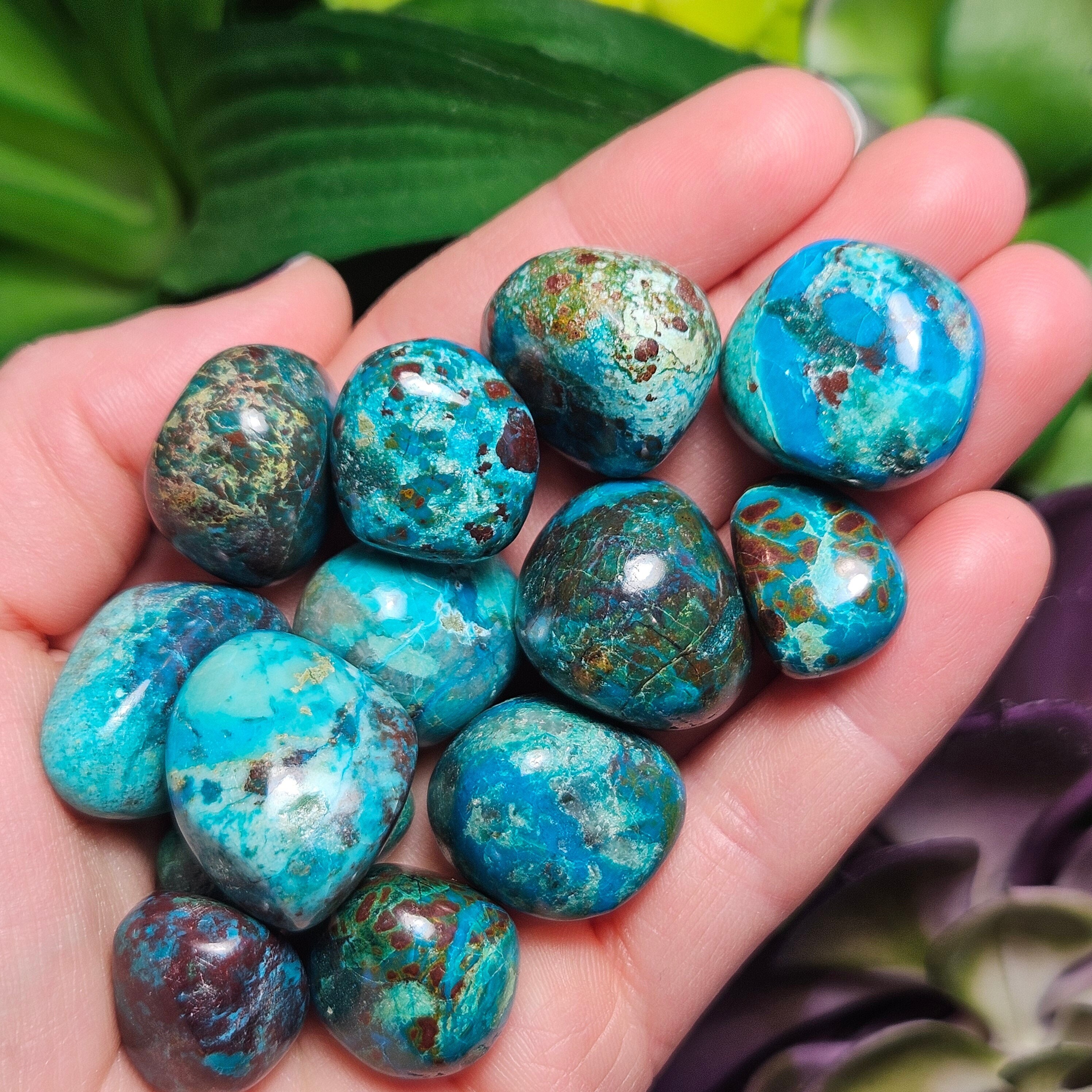 Chrysocolla & Cuprite Crystal Specimen - Tumbled Chrysocolla - Polished Chrysocolla