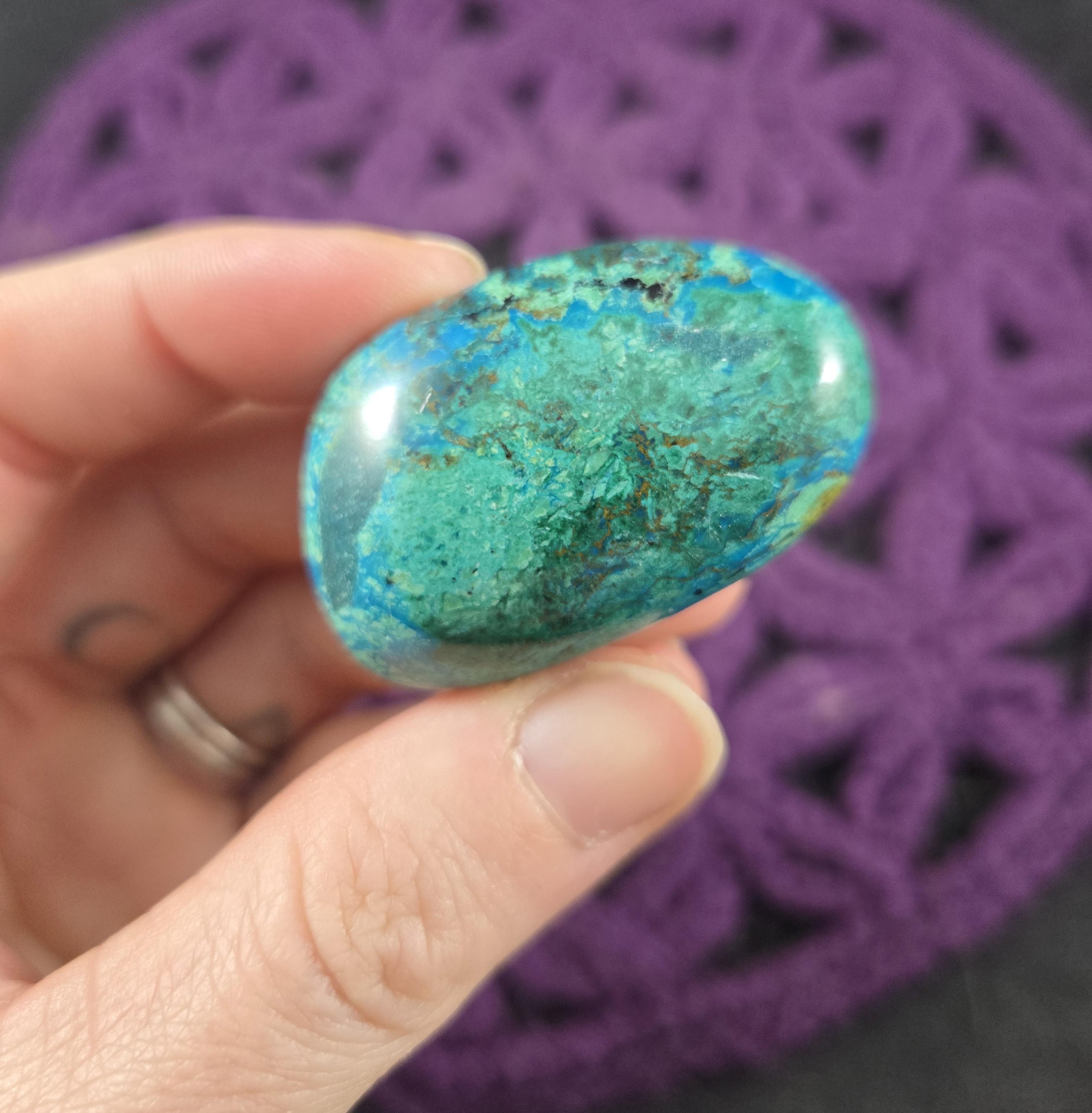 Chrysocolla Large Tumbled Crystal Peruvian Stones Carved Crystals Polished Peru Green Blue Chrysocolla Large Tumbled Crystal Peruvian Stones Carved Crystals Polished Peru Green Blue
