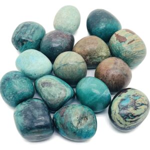 Chrysocolla Tumbled Stone – Chrysocolla Crystal – Loose Gemstones - Natural Chrysocolla - Tu1192