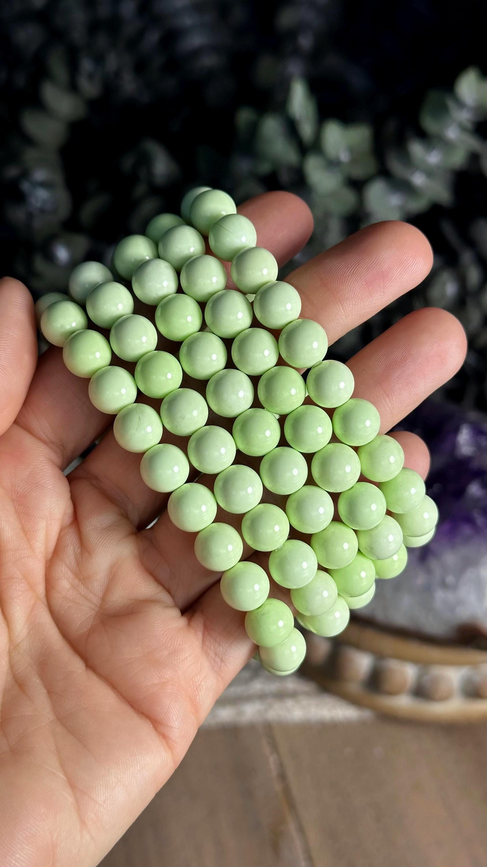 8mm Lemon Chrysoprase Bracelet 8mm Lemon Chrysoprase Bracelet