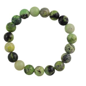 Natural Chrysoprase Bracelet Smooth Round Size 6mm And 8mm- Handmade In Usa- Approx. 7" Bracelet Crystal Bracelet