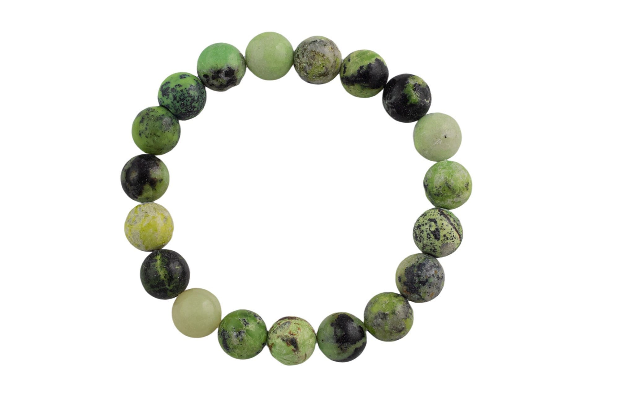 Natural Chrysoprase Bracelet Smooth Round Size 6mm And 8mm- Handmade In Usa- Approx. 7" Bracelet Crystal Bracelet