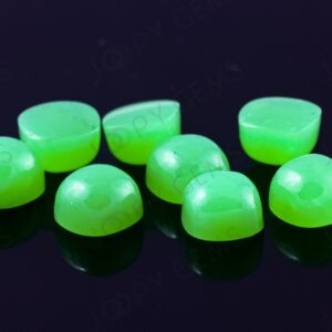 Chrysoprase Cabochon 6mm Cushion - Per Stone Chrysoprase Cabochon 6mm Cushion - Per Stone