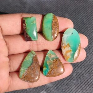 Chrysoprase Cabochons: Jewelry Making Gemstone Lot - 94 Carats Chrysoprase Cabochons: Jewelry Making Gemstone Lot - 94 Carats