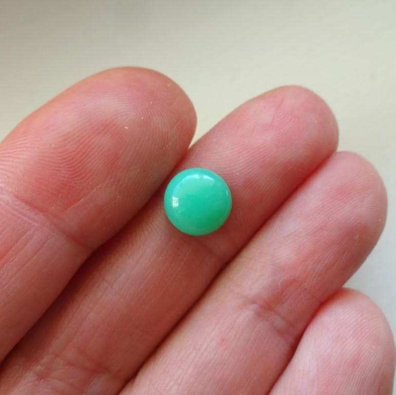 Green Chrysoprase Cabochon 8x4mm, Natural Gemstone Chrysoprase, Chrysoprase Cabochon, Green Color, Cabochons For Jewelry Making